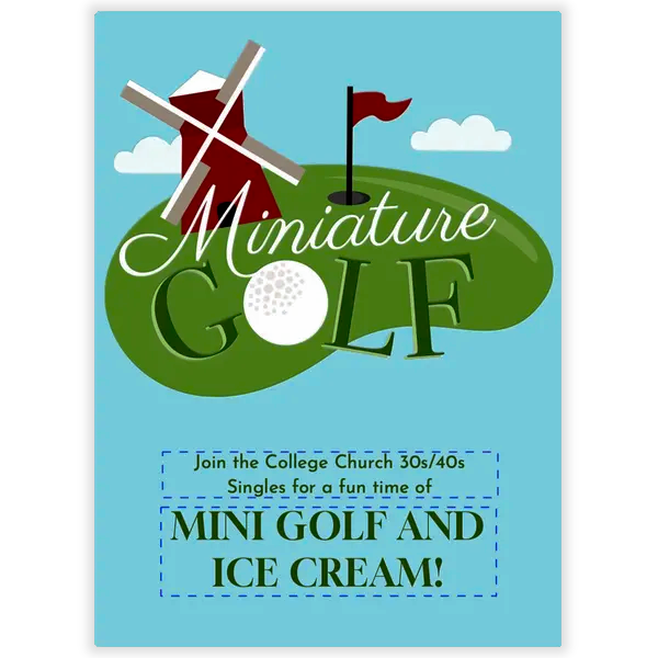 30s/40s Singles Events - Mini-Golf